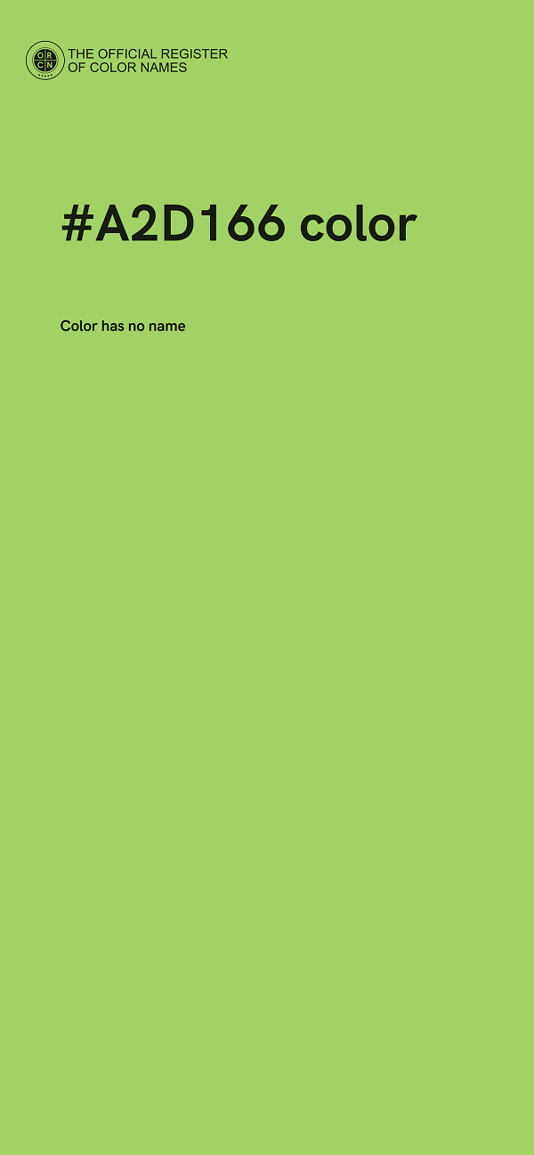 #A2D166 color image