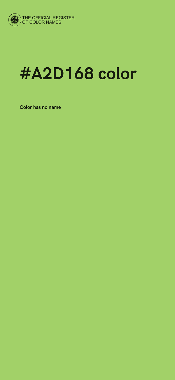 #A2D168 color image