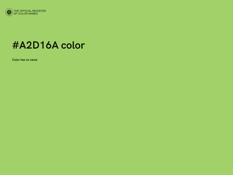 #A2D16A color image