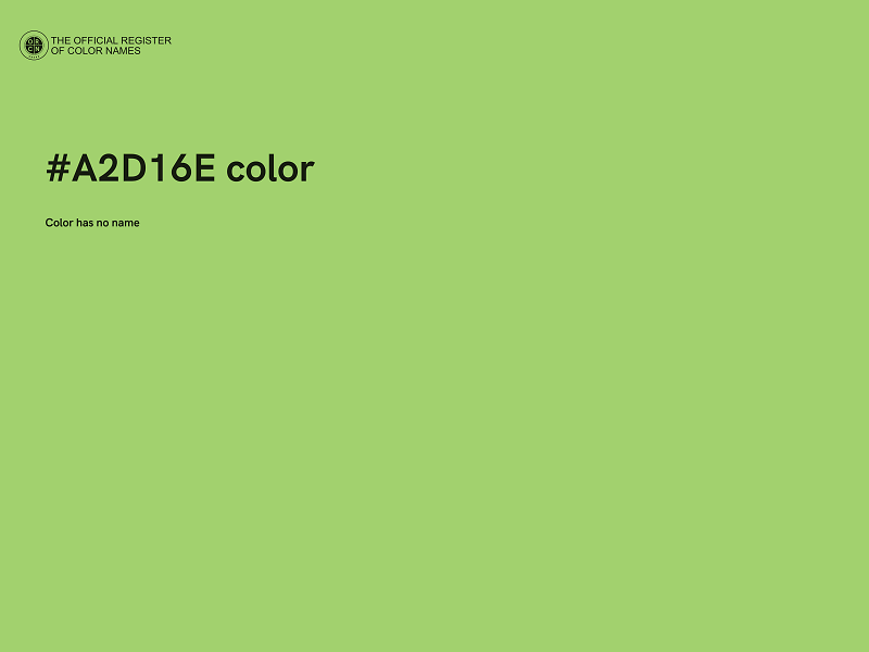 #A2D16E color image