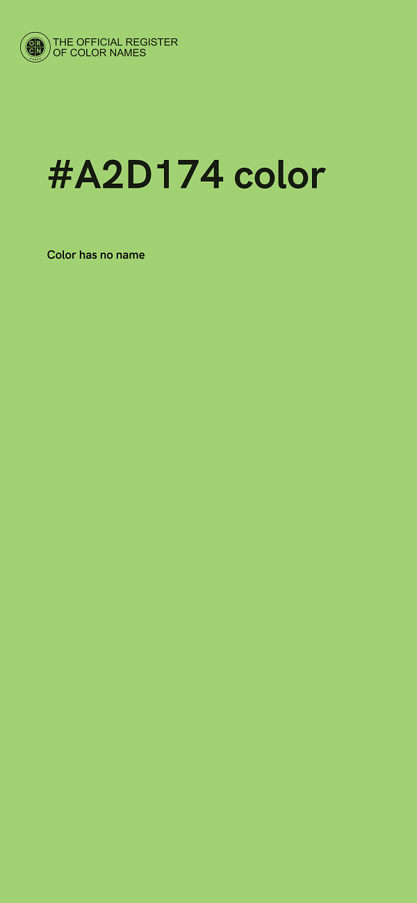 #A2D174 color image