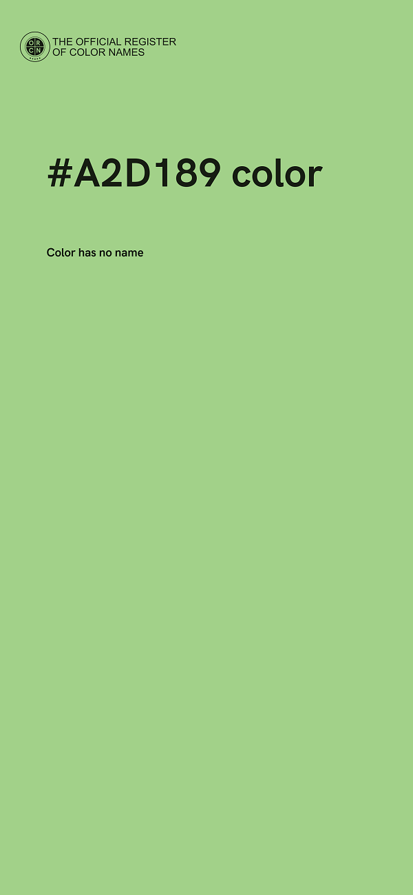 #A2D189 color image