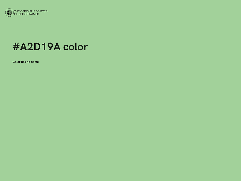 #A2D19A color image