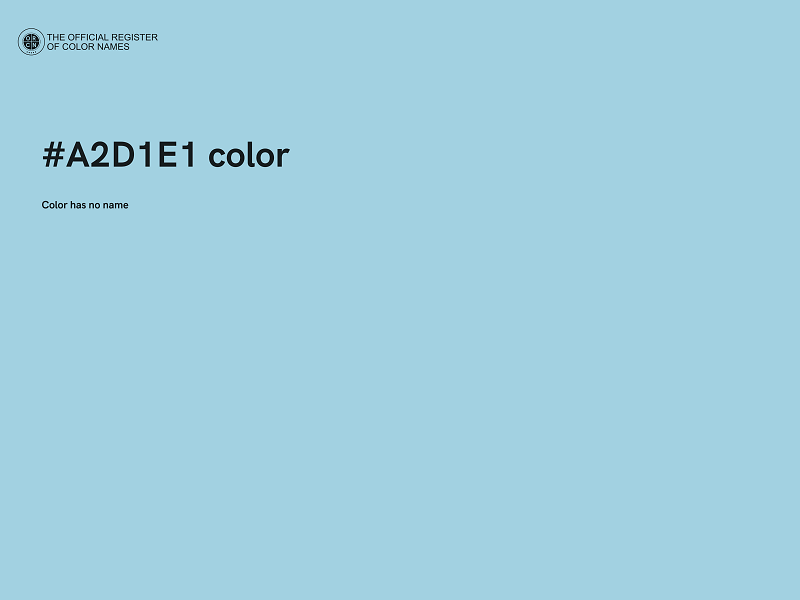 #A2D1E1 color image