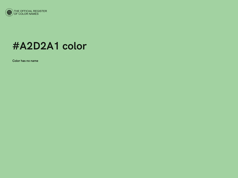 #A2D2A1 color image