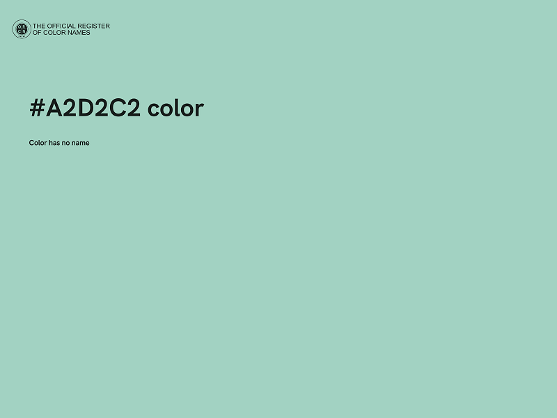 #A2D2C2 color image