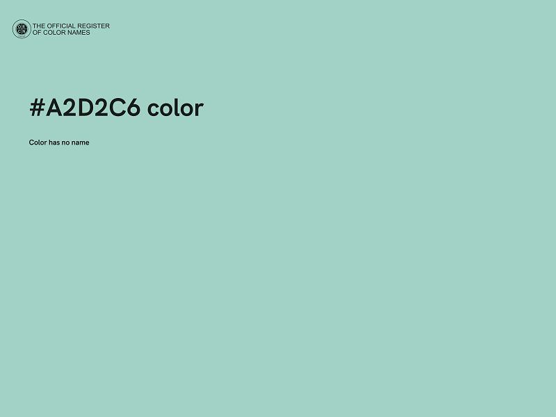 #A2D2C6 color image