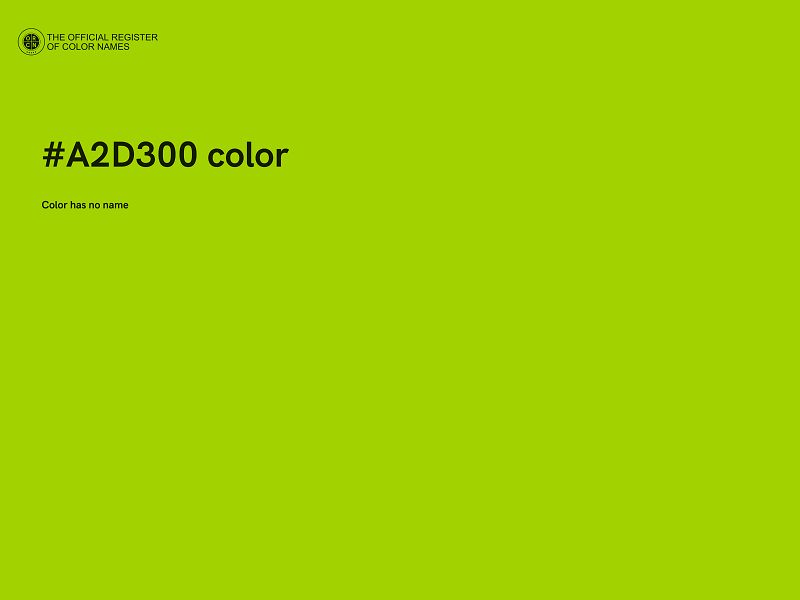 #A2D300 color image