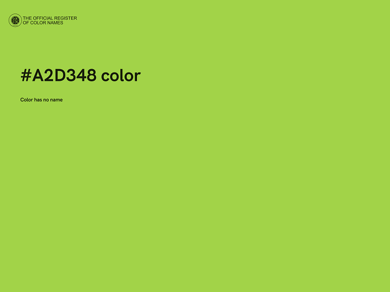 #A2D348 color image