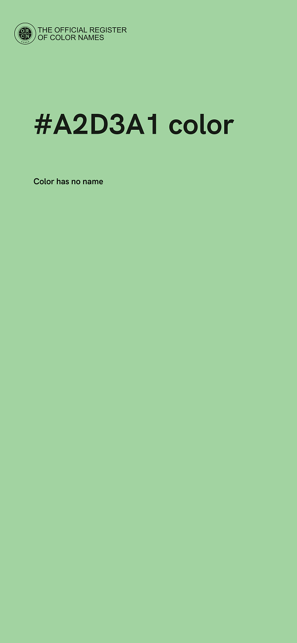 #A2D3A1 color image