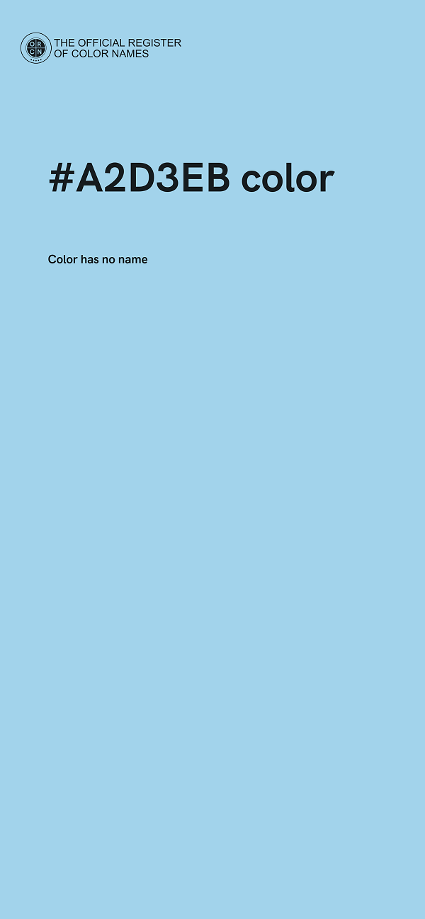 #A2D3EB color image