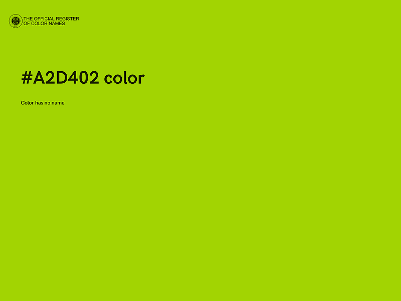 #A2D402 color image