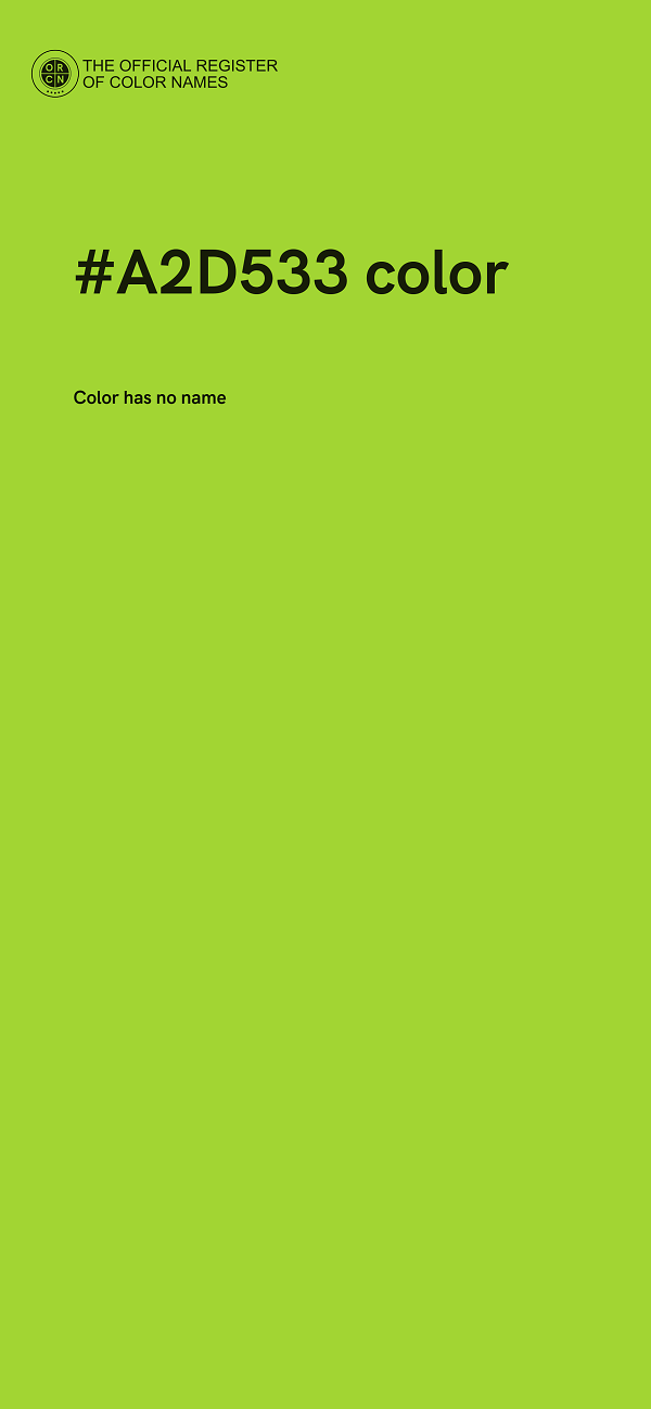 #A2D533 color image