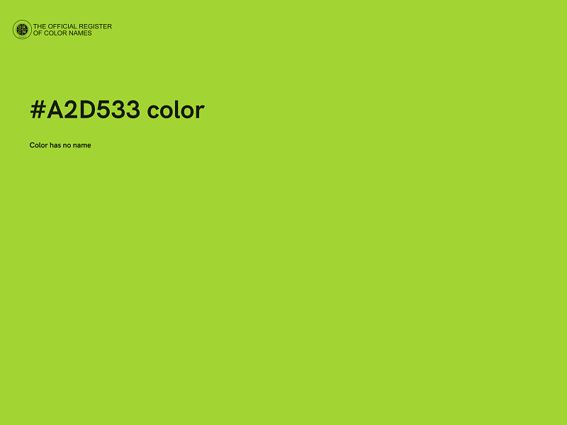 #A2D533 color image