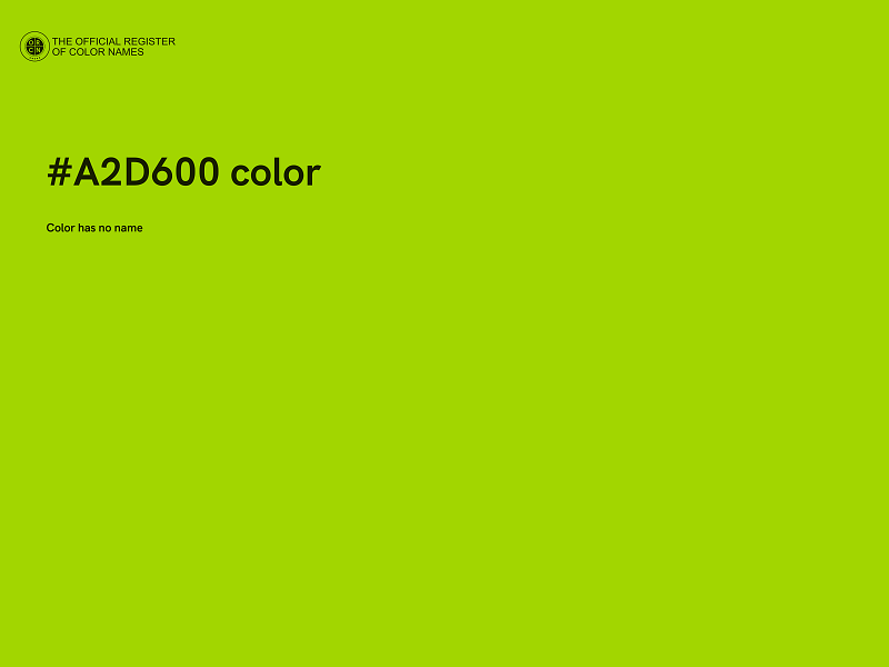 #A2D600 color image
