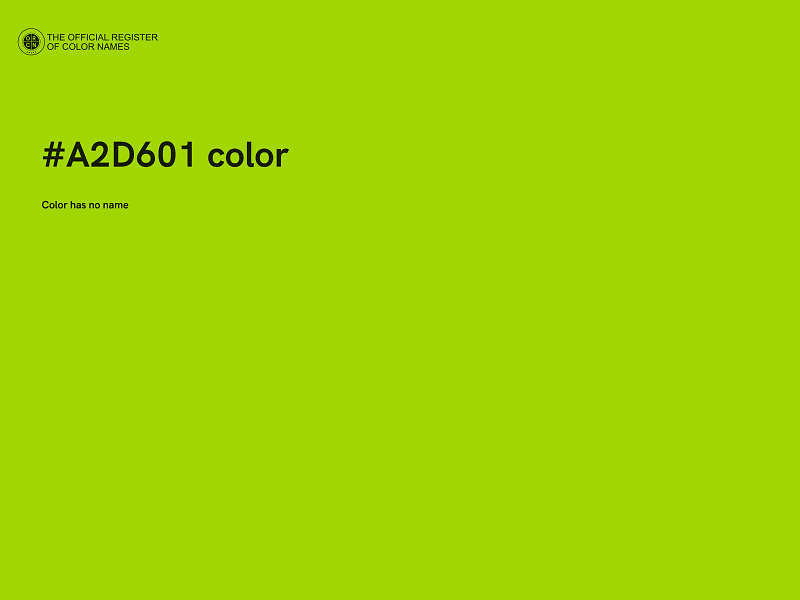 #A2D601 color image