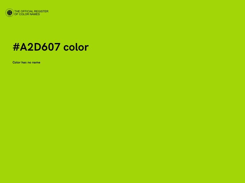 #A2D607 color image