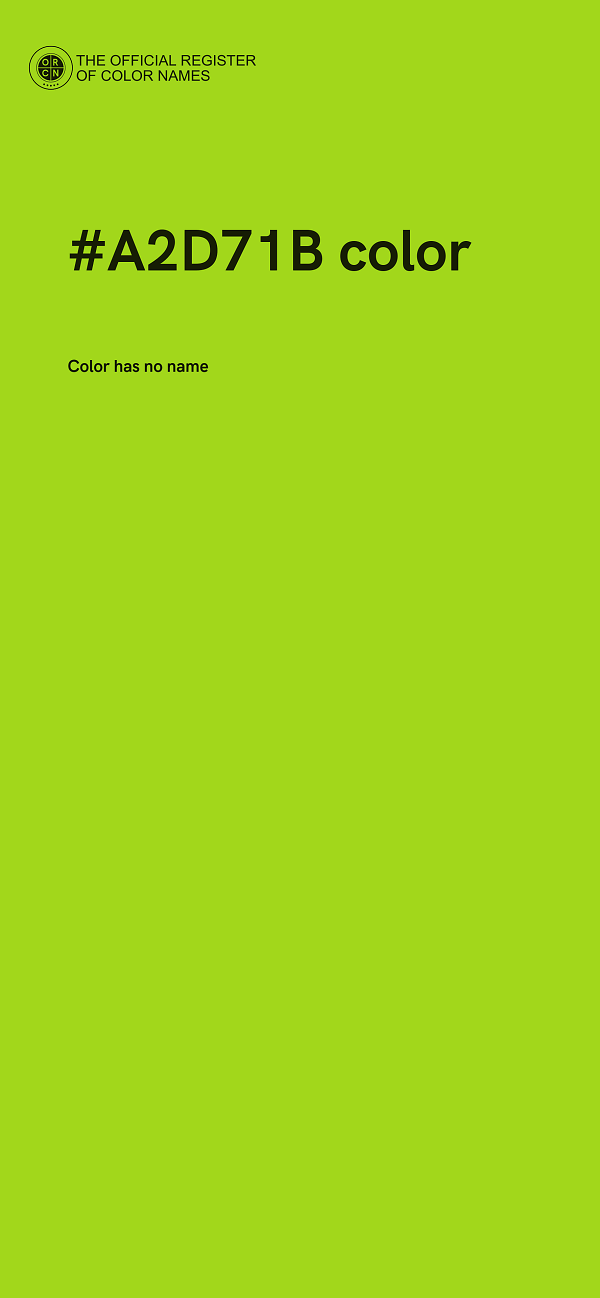 #A2D71B color image