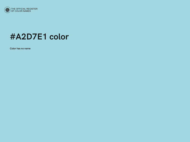 #A2D7E1 color image