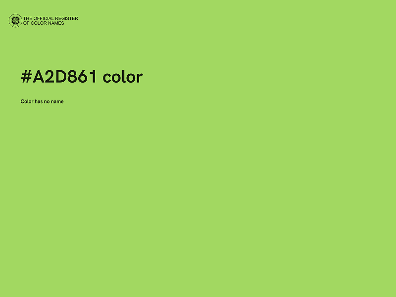 #A2D861 color image