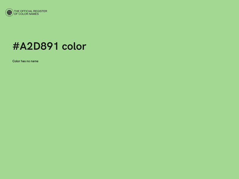 #A2D891 color image