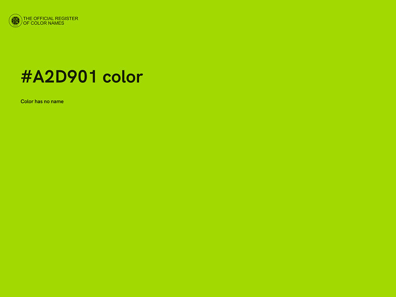 #A2D901 color image