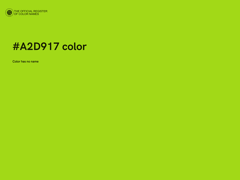 #A2D917 color image