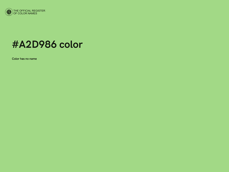 #A2D986 color image