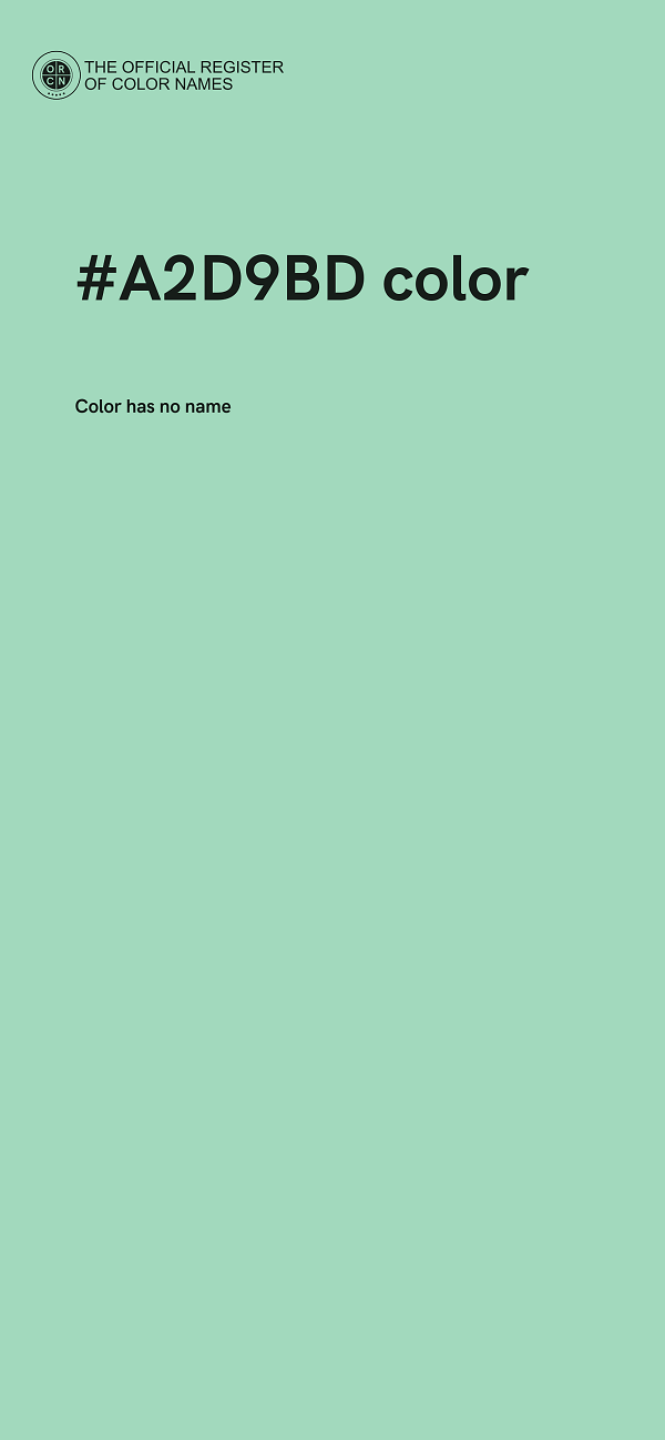 #A2D9BD color image