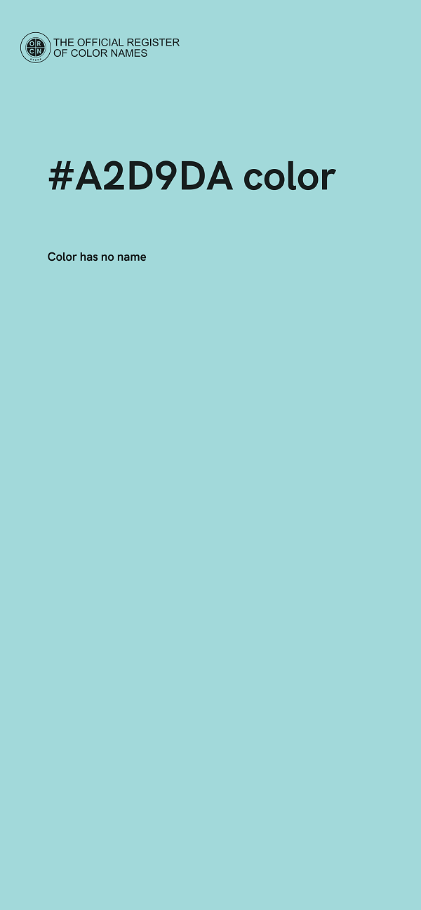 #A2D9DA color image