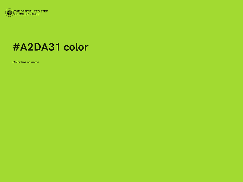 #A2DA31 color image