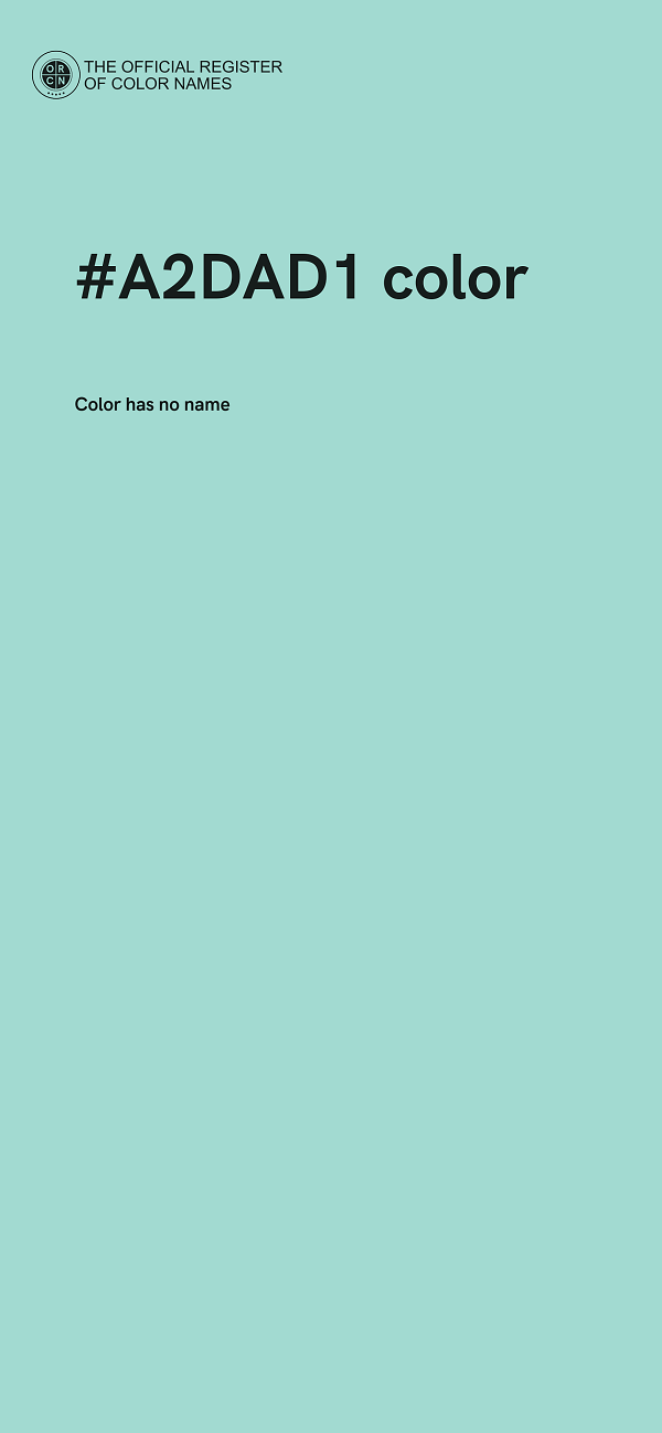 #A2DAD1 color image