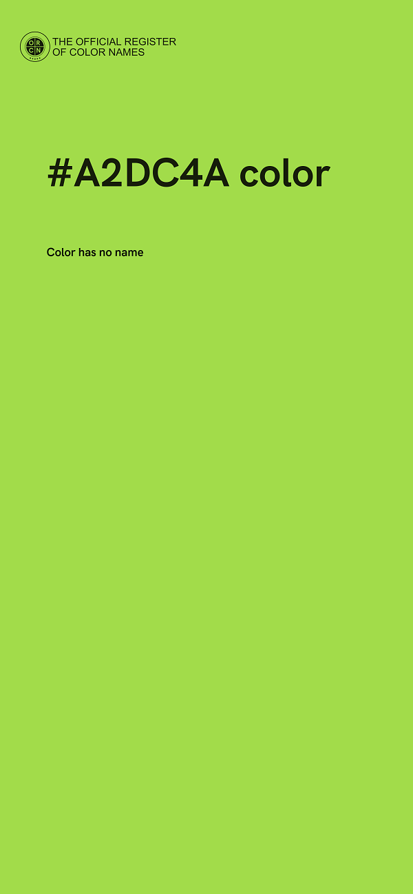 #A2DC4A color image