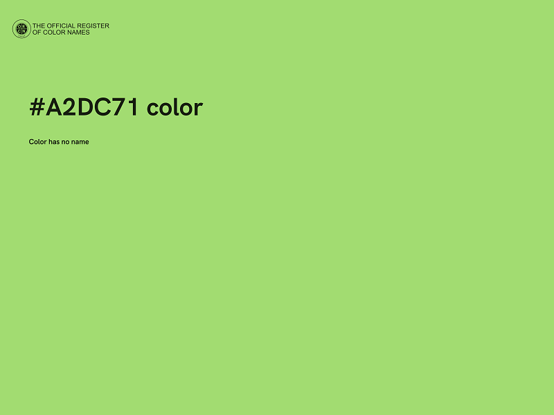 #A2DC71 color image