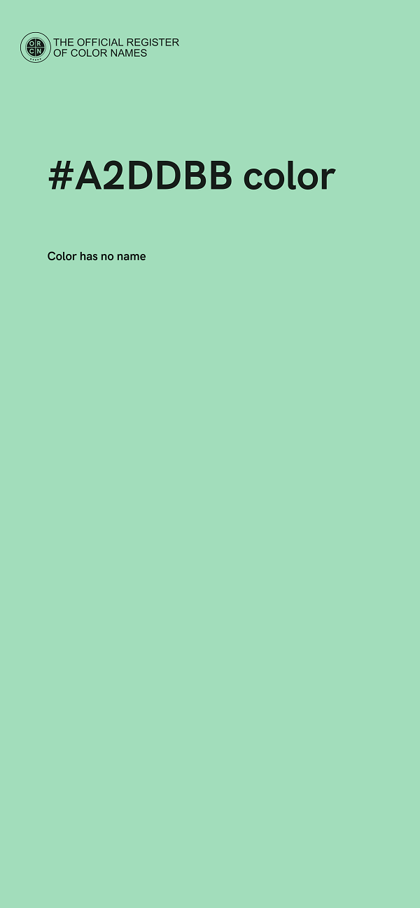 #A2DDBB color image