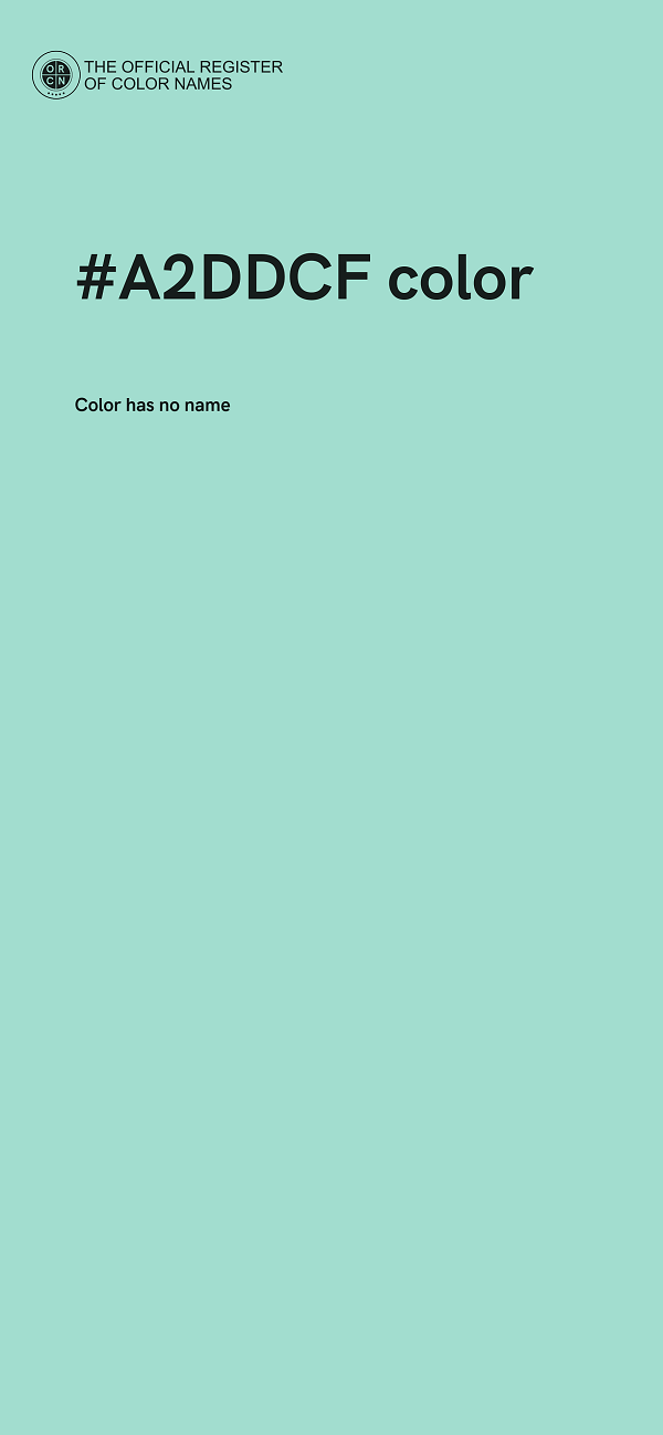 #A2DDCF color image