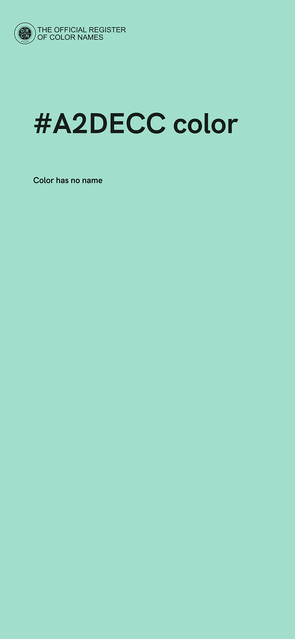 #A2DECC color image