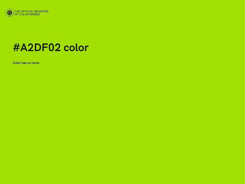 #A2DF02 color image