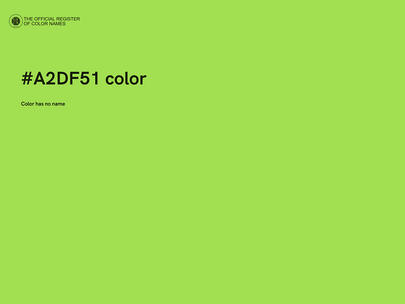 #A2DF51 color image