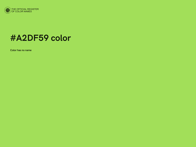 #A2DF59 color image