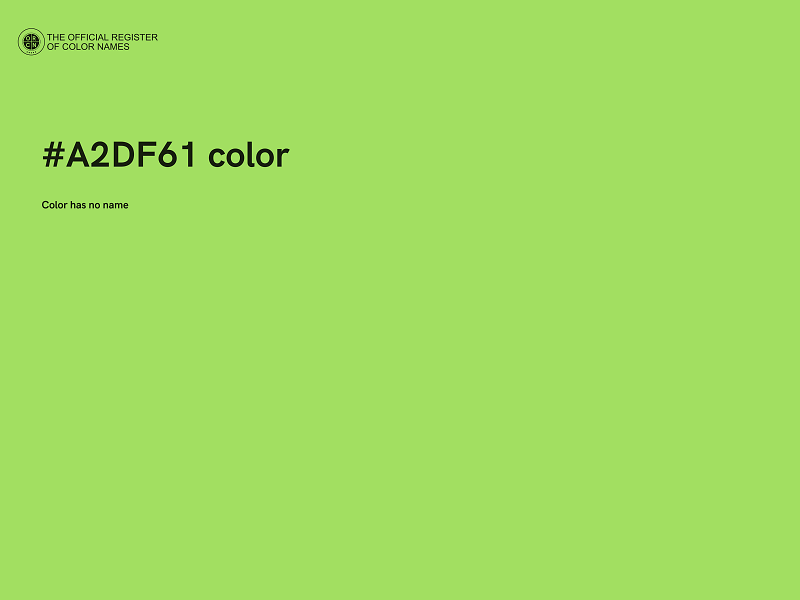 #A2DF61 color image