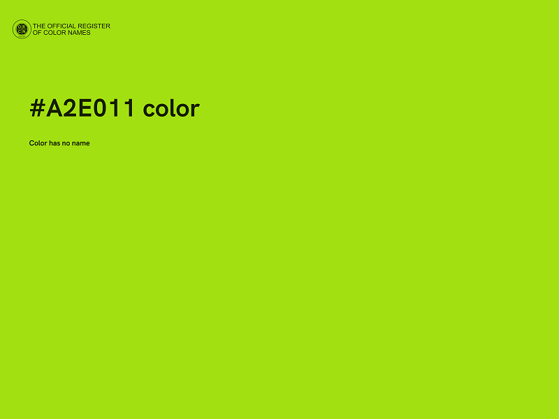 #A2E011 color image