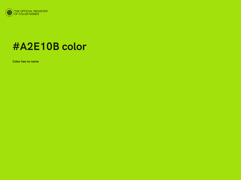 #A2E10B color image