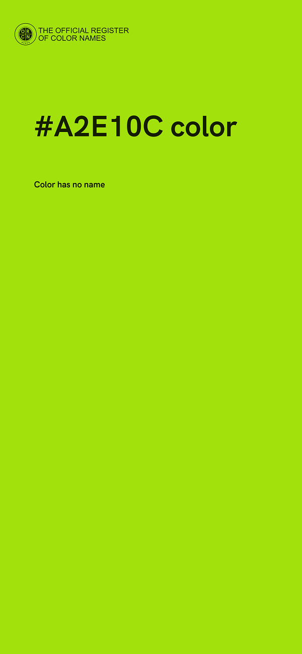 #A2E10C color image