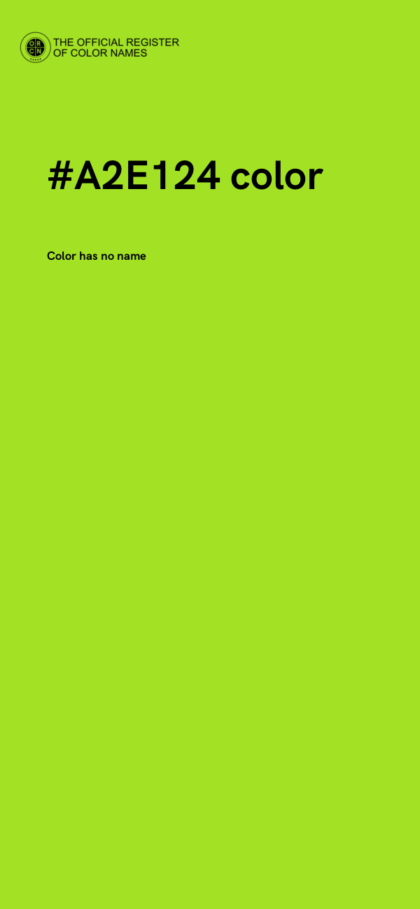 #A2E124 color image