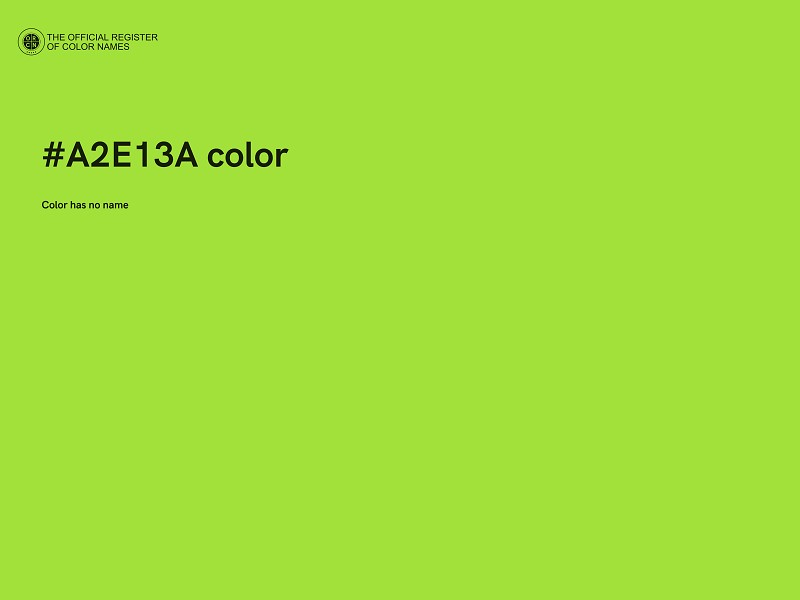 #A2E13A color image