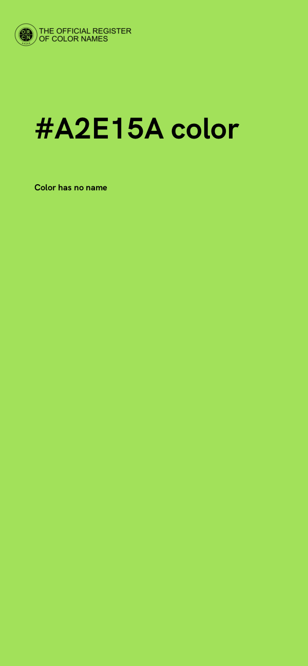 #A2E15A color image