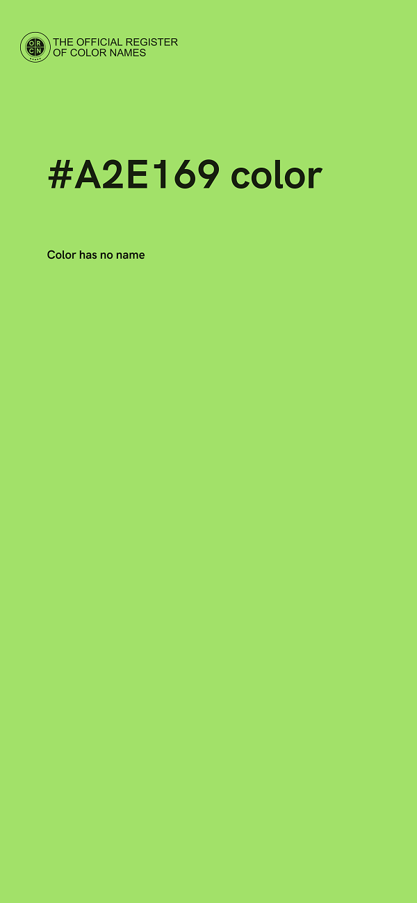 #A2E169 color image