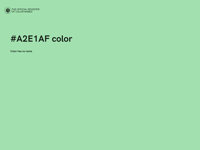 #A2E1AF color image