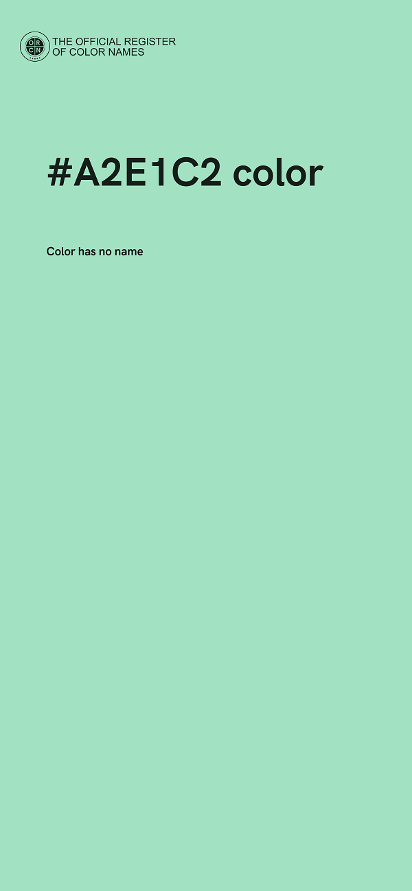 #A2E1C2 color image